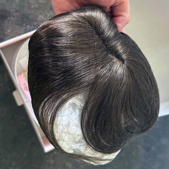 🤎 Real Human Hair Topper // Dark Brown ~ NIB! - Picture 3 of 9